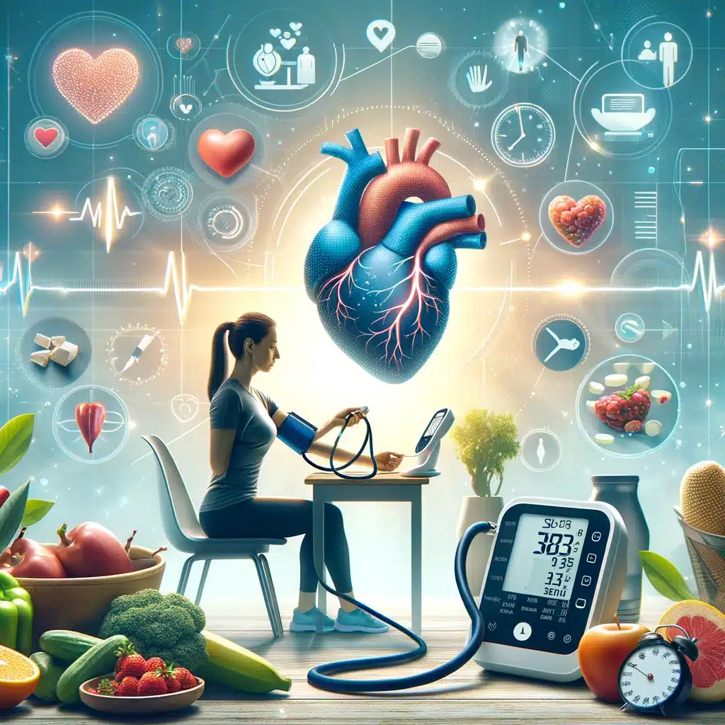 Person monitoring blood pressure for heart health, encouraged by Bliss Prague’s supportive care.
